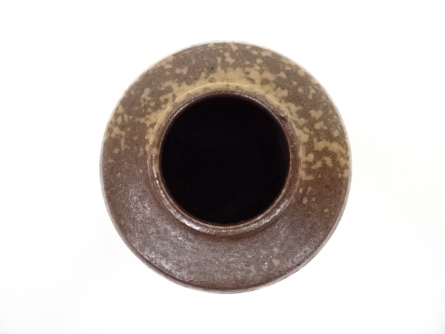 備前肩衝 茶入 木村陶峰 茶道具 Antique Sam's Collection備前茶入 木村陶峰作 肩衝茶入